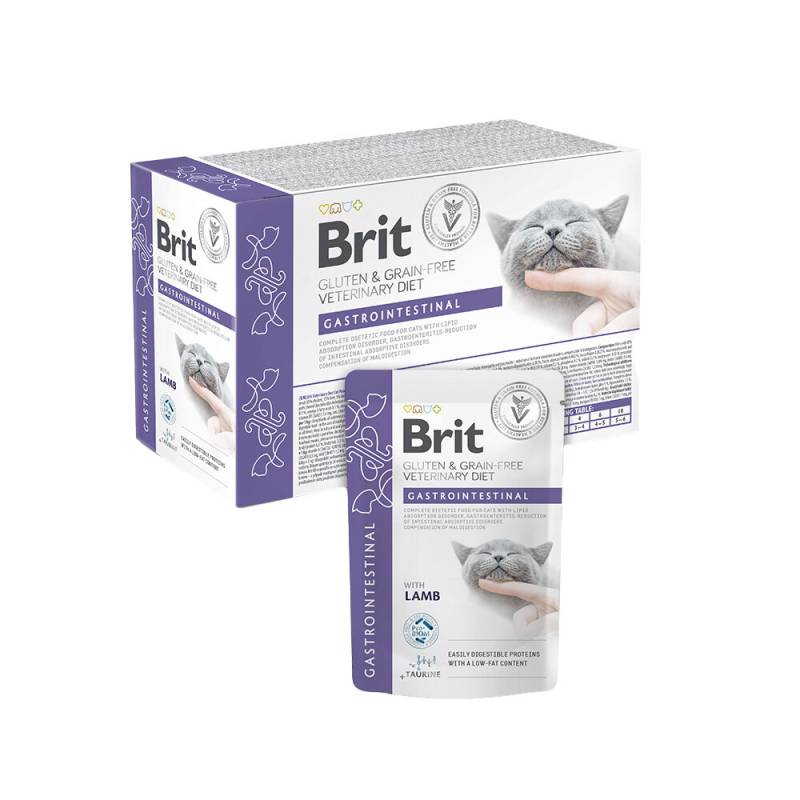 Brit Veterinary Diet Cat - Grain free - Gastrointestinal - Pouch 12 x 85 g Brit Veterinary Diet Cat - Grain free - Gastrointestinal - Pouch 12 x 85 g von Brit
