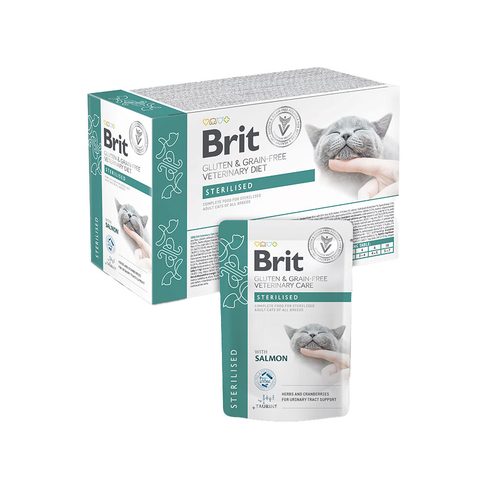 Brit Veterinary Diet Cat - Grain free - Sterilised - Pouch 12 x 85 g Brit Veterinary Diet Cat - Grain free - Sterilised - Pouch 12 x 85 g von Brit