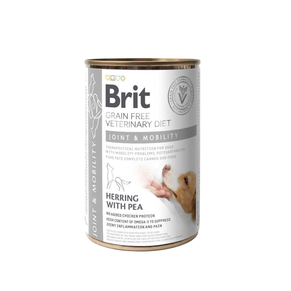 Brit Veterinary Diet Dog - Getreidefrei - Joint & Mobility - Dose - 6 x 400 g von Brit