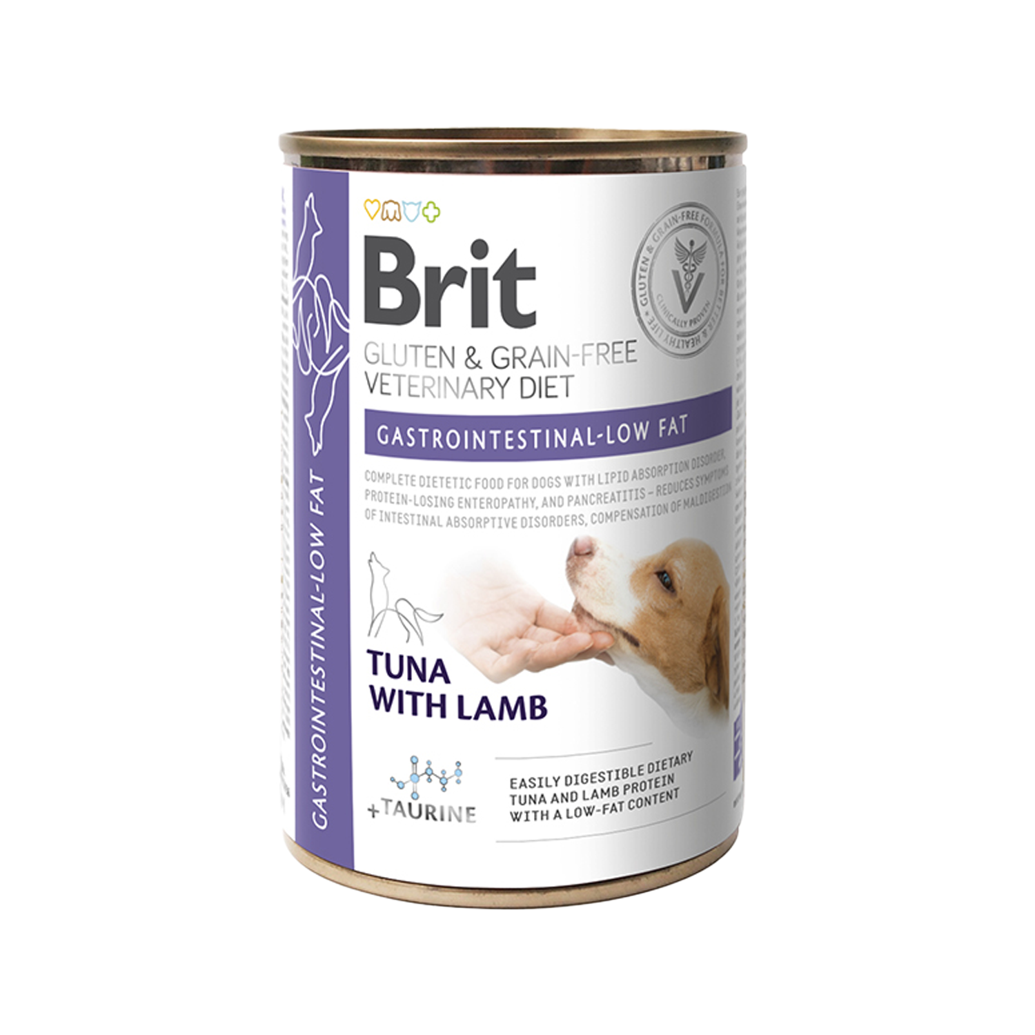 Brit Veterinary Diet Dog - Getreidefrei - Magen-Darm fettarm - Dosen - 6 x 400 g von Brit