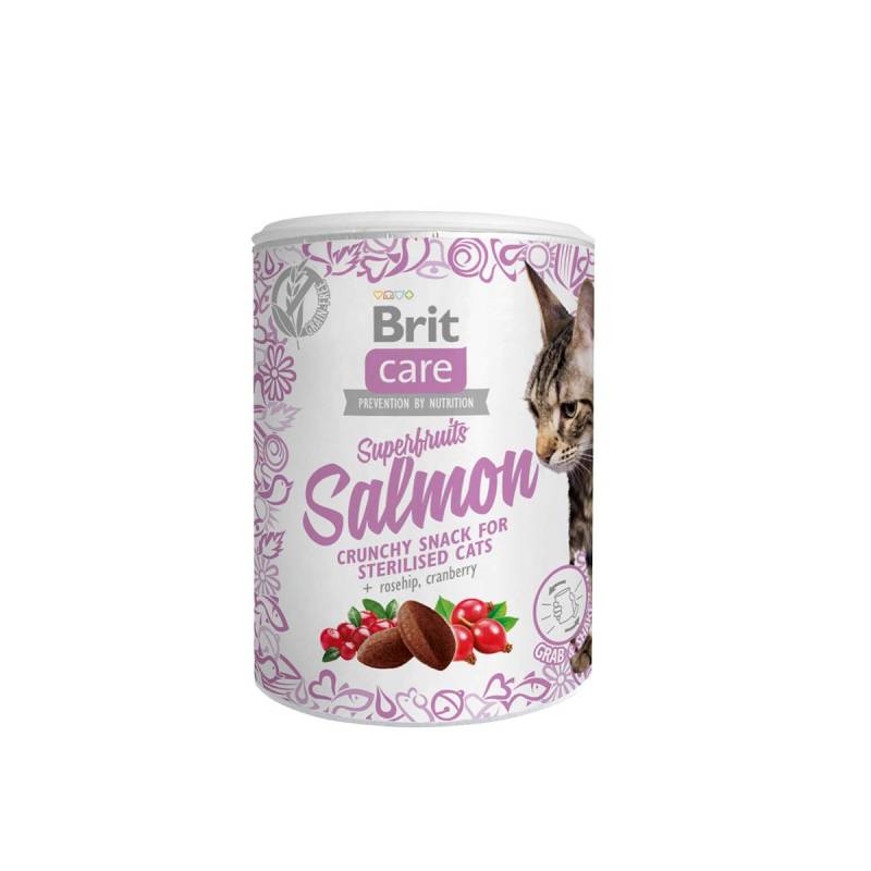 Brit care Cat Snack - Superfruits Salmon 3x100g von Brit Care