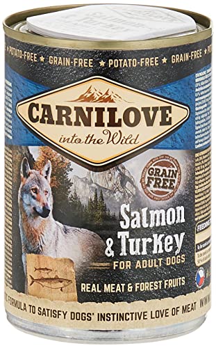 Carnilove Lachs & Truthahn Lachs Truthahn Getreidefrei ausgewachsene Hunde 400 g von CARNILOVE