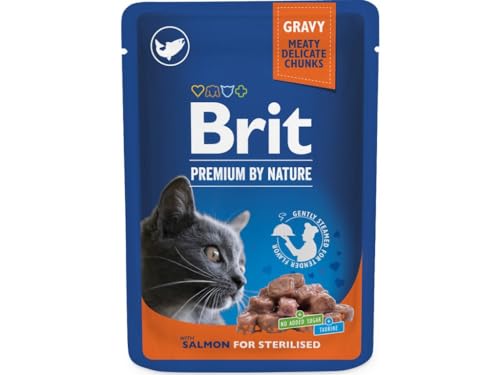 Katzennassfutter nach Sterilisierung Lachs in BRIT PREMIUM CAT Sterilised 10x100g Katzennassfutter nach Sterilisierung Lachs in BRIT PREMIUM CAT Sterilised 10x100g von Brit