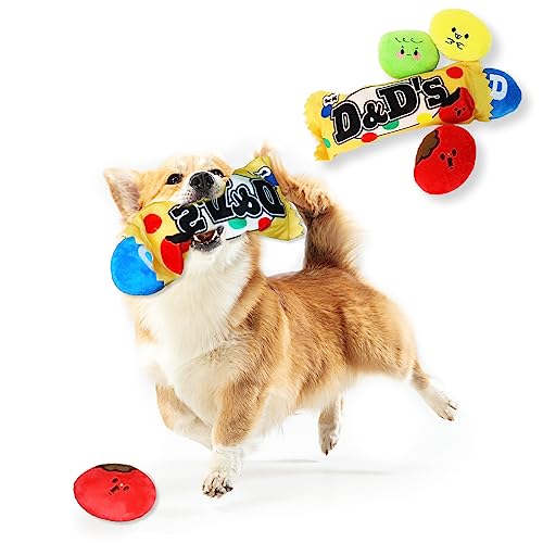 Britzgo welpenspielzeug, quietschendes Hundespielzeug, langlebiges und sicheres Plüsch-Hundespielzeug, Kauspielzeug für kleine, mittlere und große Hunde (M Bohne) von Britzgo