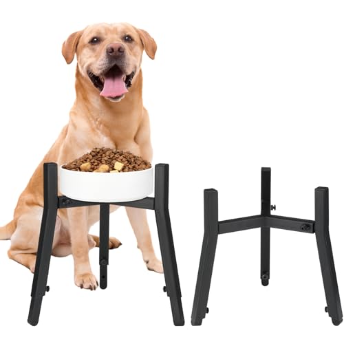 Briwooody Futternapfständer für Hunde, verstellbar, 17,8–27,1 cm breit, erhöhter Futternapf, hoher Hundenapf, Halter für Futterspender für große, mittelgroße und kleine Hunde, höhenverstellbar, 2 Briwooody Futternapfständer für Hunde, verstellbar, 17,8–27,1 cm breit, erhöhter Futternapf, hoher Hundenapf, Halter für Futterspender für große, mittelgroße und kleine Hunde, höhenverstellbar, 2 von Briwooody