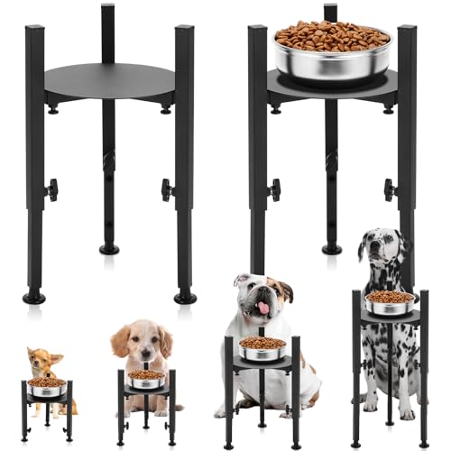 Briwooody Verstellbarer Hundenapfständer, passend für 16 - 25,9 cm breite Schüssel, verstellbar 22,1 cm/27,9 cm/32 cm/37,6 cm hoch, erhöhter Hundenapfständer für große, mittelgroße und kleine Briwooody Verstellbarer Hundenapfständer, passend für 16 - 25,9 cm breite Schüssel, verstellbar 22,1 cm/27,9 cm/32 cm/37,6 cm hoch, erhöhter Hundenapfständer für große, mittelgroße und kleine von Briwooody