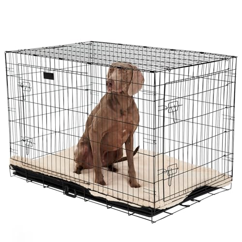 Brixy Hundebank - Sitzbank Für Hunde - Größe L - Faltbar - 91 x 58 x 65 CM - 2 Türen - Schwarz Brixy Hundebank - Sitzbank Für Hunde - Größe L - Faltbar - 91 x 58 x 65 CM - 2 Türen - Schwarz von Brixy