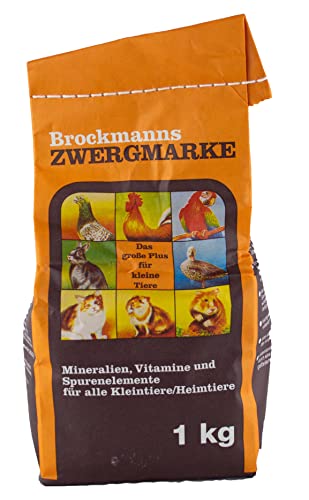 Brockmanns Zwergmarke - 1 kg - Mineralfutter für Tauben Geflügel und Kaninchen von Brockmanns