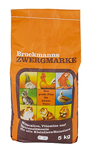 Brockmanns Zwergmarke - 5 kg - Mineralfutter für Tauben Geflügel und Kaninchen von Brockmanns