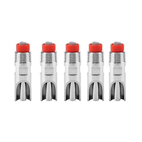 Broco 5pcs Edelstahl-automatische Schwein Nippeltränke Waterer Red Cap Duckbilled von Broco