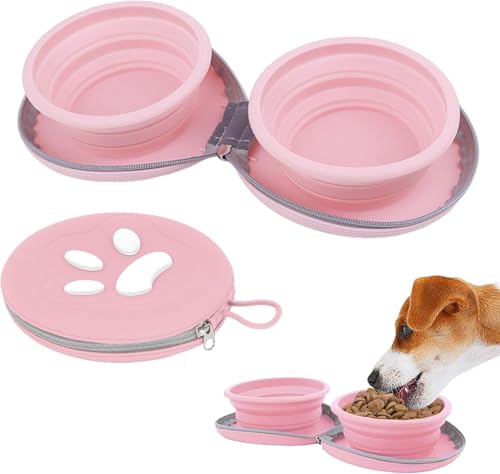 Hundenapf Faltbar, 900ml Futternapf Hund, Fressnapf Hund Edelstahl, Napf Hunde Unterwegs, Hundenäpfe Plastik mit Griff, Hundeschüssel Camping und Wandern, Tragbarer Wassernapf für Große/Kleine Hunde,E Hundenapf Faltbar, 900ml Futternapf Hund, Fressnapf Hund Edelstahl, Napf Hunde Unterwegs, Hundenäpfe Plastik mit Griff, Hundeschüssel Camping und Wandern, Tragbarer Wassernapf für Große/Kleine Hunde,E von BrooBirder