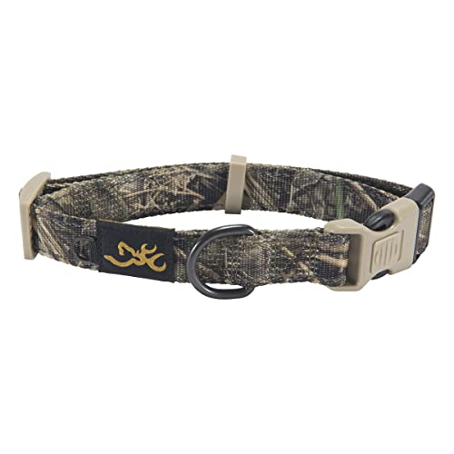 Browning Realtree MAX-7 Klassisches Hundehalsband, langlebig, verstellbar, erhältlich in einfarbigen Farben und Tarnmustern, Größe L von Browning