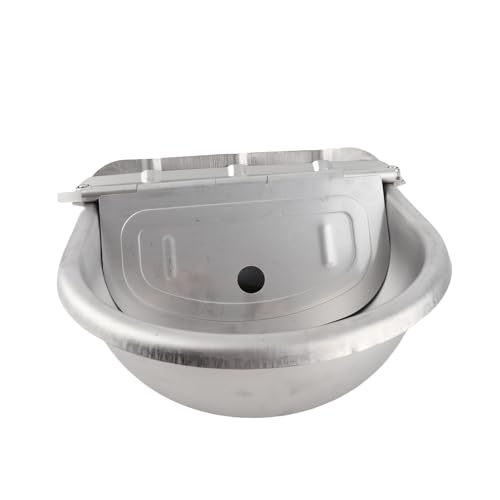 Automatischer Wasserspender für Hunde, mit Schwimmender Ball Hund Wasserschale Haustier Wasserspender Edelstahl Wasserer für Viehpferd Ziegens Schafhund Automatischer Wasserspender für Hunde, mit Schwimmender Ball Hund Wasserschale Haustier Wasserspender Edelstahl Wasserer für Viehpferd Ziegens Schafhund von Brrnoo