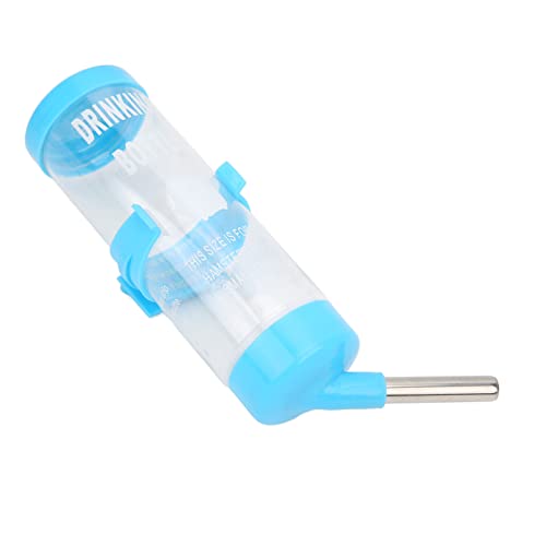 Automatischer kein Tropf Hamster Wasser Flaschen Spender, Edelstahl und PP Trinkbrunnen für Kleine Tiere Wie Hamster und Kaninchen (125 ml) von Brrnoo