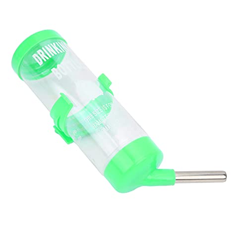 Automatischer kein Tropf Hamster Wasser Flaschen Spender, Edelstahl und PP Trinkbrunnen für Kleine Tiere Wie Hamster und Kaninchen (250 ml) von Brrnoo