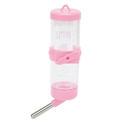 Automatischer kein Tropf Hamster Wasser Flaschen Spender, Edelstahl und PP Trinkbrunnen für Kleine Tiere Wie Hamster und Kaninchen (250 ml) von Brrnoo