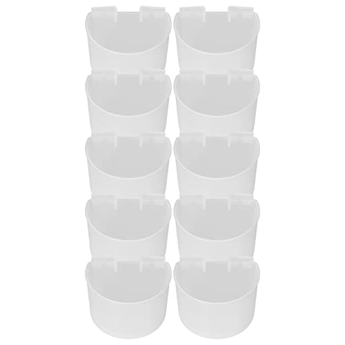BRRNOO Hühnerwasserbecher, Hühnerfuttermittel -Hühnchen -Fütterungsschale Kaninchen Wasser Lebensmittel Hängende Drahtkäfige Box 10pcs Vögel Feeder Samen Schüssel Vogelkäfig Feeder für Haustier (S) BRRNOO Hühnerwasserbecher, Hühnerfuttermittel -Hühnchen -Fütterungsschale Kaninchen Wasser Lebensmittel Hängende Drahtkäfige Box 10pcs Vögel Feeder Samen Schüssel Vogelkäfig Feeder für Haustier (S) von Brrnoo