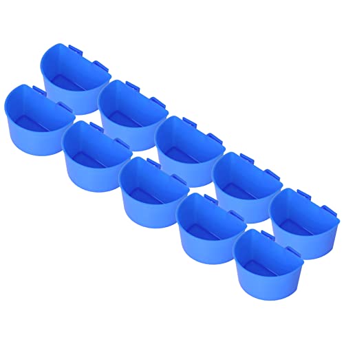 BRRNOO Hühnerwasserbecher, Hühnerfuttermittel -Hühnchen -Fütterungsschale Kaninchen Wasser Lebensmittel Hängende Drahtkäfige Box 10pcs Vögel Feeder Samen Schüssel Vogelkäfig Feeder für Haustier (BLUE) BRRNOO Hühnerwasserbecher, Hühnerfuttermittel -Hühnchen -Fütterungsschale Kaninchen Wasser Lebensmittel Hängende Drahtkäfige Box 10pcs Vögel Feeder Samen Schüssel Vogelkäfig Feeder für Haustier (BLUE) von Brrnoo