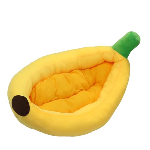 Banana Cat House -Bett, Gemütliches Ambiente Kuschelnest für Winternacht, Haustiere (M) von Brrnoo