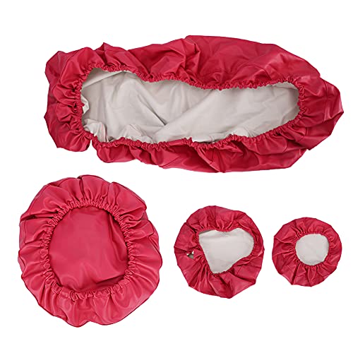 Brrnoo 4PCS PU Stuhl Protective Deckungsausrüstung Abdeckungsabdeckung mit Haltbarem PU -Material für den Schutz der Kopfstützenschütze von Stuhl (Rosenrot) von Brrnoo