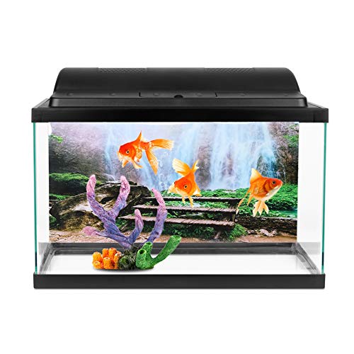 Brrnoo Aquariumhintergrund, Terrarium Hintergrund Hintergrund für Dekorative Malerei PVC Aufkleber Landschaft Bild Aquariumdekor für Aquarium Fischbox (61 * 30CM) von Brrnoo