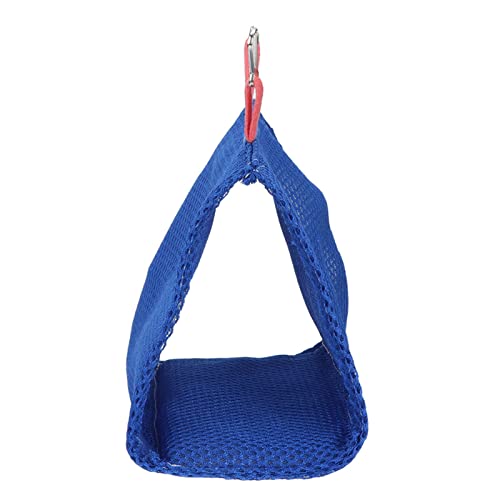 Brrnoo Atmungsaktives Netzhängematte, Käfigspielzeug für Kleine Haustiere, Sommerhängematte für Vögel, Papageien, Zuckergleiter, Hamster, Mäuse, Eichhörnchen, Chinchillas, Atmen (Blue) von Brrnoo
