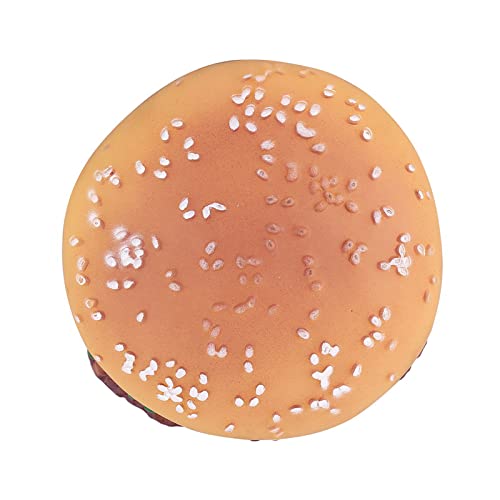 Brrnoo Haustier-Hamburger-Spielzeug, Quietschendes Hundespielspielzeug mit Hamburger-Form, Hergestellt aus Hochwertigem Material für den Spaß des Haustiers und Zur Erleichterung des Brrnoo Haustier-Hamburger-Spielzeug, Quietschendes Hundespielspielzeug mit Hamburger-Form, Hergestellt aus Hochwertigem Material für den Spaß des Haustiers und Zur Erleichterung des von Brrnoo