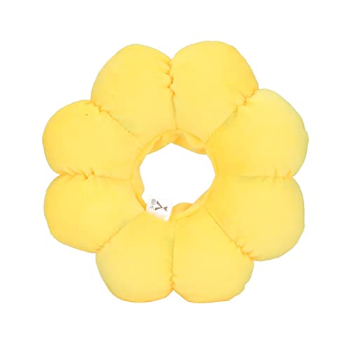 Brrnoo Katzenkragen Weiche, Niedliche Sonnenblumenhalskegel nach Operation Cat Recovery Cat Donut Kragen Wundheilungskegel Chirurgie Erholung Elizabethaner Kragen Katzen Kätzchen Kleiner Hund (L:) von Brrnoo