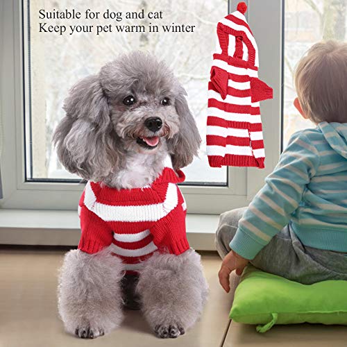 Brrnoo Katzenpullover Nur für Katzen, Gestreifte Rollkragenpullover Gestrickte Pullover Kätzchen Pullover Männlicher Hund Winter Warm Hundekleidung für Kleine Mittlere Große Chihuahua Welpen Katze Brrnoo Katzenpullover Nur für Katzen, Gestreifte Rollkragenpullover Gestrickte Pullover Kätzchen Pullover Männlicher Hund Winter Warm Hundekleidung für Kleine Mittlere Große Chihuahua Welpen Katze von Brrnoo