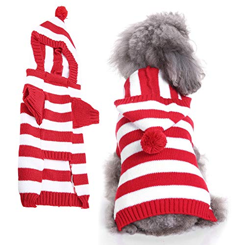 Brrnoo Katzenpullover Nur für Katzen, Gestreifte Rollkragenpullover Gestrickte Pullover Kätzchen Pullover Männlicher Hund Winter Warm Hundekleidung für Kleine Mittlere Große Chihuahua Welpen Katze Brrnoo Katzenpullover Nur für Katzen, Gestreifte Rollkragenpullover Gestrickte Pullover Kätzchen Pullover Männlicher Hund Winter Warm Hundekleidung für Kleine Mittlere Große Chihuahua Welpen Katze von Brrnoo