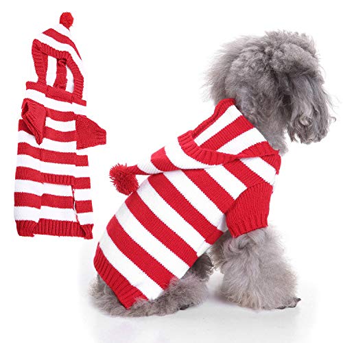 Brrnoo Katzenpullover Nur für Katzen, Gestreifte Rollkragenpullover Gestrickte Pullover Kätzchen Pullover Männlicher Hund Winter Warm Hundekleidung für Kleine Mittlere Große Chihuahua Welpen Katze Brrnoo Katzenpullover Nur für Katzen, Gestreifte Rollkragenpullover Gestrickte Pullover Kätzchen Pullover Männlicher Hund Winter Warm Hundekleidung für Kleine Mittlere Große Chihuahua Welpen Katze von Brrnoo