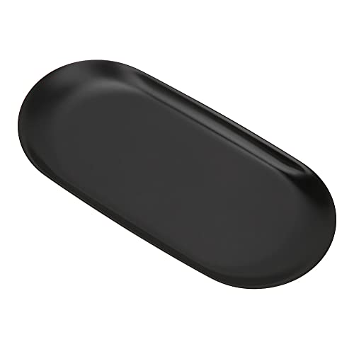 Brrnoo Kerzenschale, Edelstahl Aromatherapie Kerzenwerkzeug Große Aufbewahrungsschale 430 Kerzenplatten und Tablettschalen Organizer (großes Schwarz) von Brrnoo