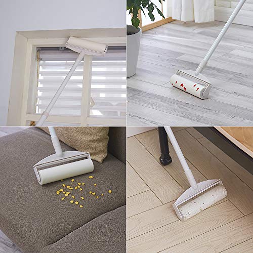 Brrnoo Lint Roller Nachfüllungen, Lines Roller Nachfüllungen Extra Klebriger Universeller Ersatzbrötchen Lines für Haustierhaare für Kleidung Hunde & Katze Haare (Haftpapierrolle) von Brrnoo