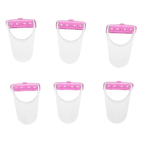 Brrnoo Tragbare 6 -PC -Einweg -Pferdestrupper mit Schutzabdeckungen, Leichte Pflegewerkzeuge für Pferde und Haustiere (PINK) von Brrnoo