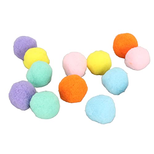 Cat Ball Toy, 12pcs Plüschspielzeugbälle Katzenspielzeug für Innenkatzen Katzen Spielzeugbälle Katzen Interaktives Spielen Ruhiges Ballkatzen Lieblingsspielzeug für Kätzchen Training und Spiel (3 Cat Ball Toy, 12pcs Plüschspielzeugbälle Katzenspielzeug für Innenkatzen Katzen Spielzeugbälle Katzen Interaktives Spielen Ruhiges Ballkatzen Lieblingsspielzeug für Kätzchen Training und Spiel (3 von Brrnoo