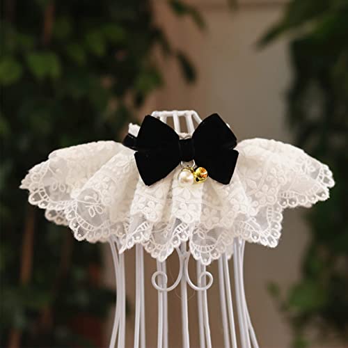 Haustier-Lätzchenhalsband mit Prinzessinnen-Spitzenschleife, Weicher und Bequemer Hunde-/Katzen-Lätzchenschal, für den Alltag und Urlaubsszenen, mit Wunderschönem Spitzendesign, Haustier-Lätzchenhalsband mit Prinzessinnen-Spitzenschleife, Weicher und Bequemer Hunde-/Katzen-Lätzchenschal, für den Alltag und Urlaubsszenen, mit Wunderschönem Spitzendesign, von Brrnoo