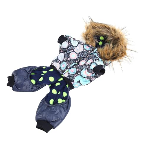 Hund Wintermantel, Hundejacke Welpenmäntel Hundjacken für Mittlere Hunde Hundejacke Warme Kapuze mit Einem Stück Haustier Down -Kleidung für Kleine Mittelgroße Hunde (S) von Brrnoo
