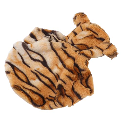 Hunde Tiger Kostüm, Haustier Weißer Tiger Cosplay -Mantel -Hoodie Outfits Dog Tierkostüm Hund Kostüme für Große Hunde Süßes Warmes Winterkleid für Kleine und Mittlere (L) von Brrnoo