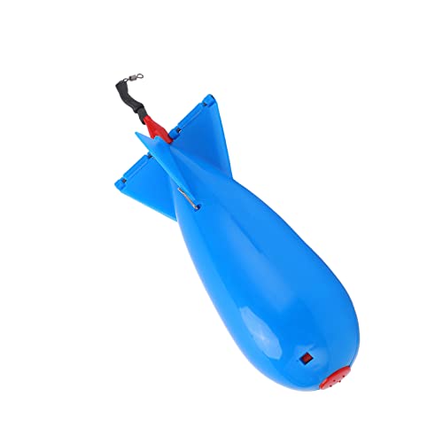 Karpfen-Feeder-Posenköderhalter, Köderwerfer-Karpfen-Feeder, mit Hoher Luftdichtheit, Großer Bomben-Posenköder für Langstrecken-Angelaktivitäten (Blue) von Brrnoo