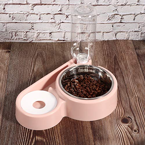 Brrnoo Katzenfutter und Wasserschüssel Set, Doppelschalen -Lebensmittel -Wasserspender Welpen Wasserspender Katzenschalen für Innenkatzen Edelstahl Automatische Haustierfuttermittel für Kleine Hunde, Brrnoo Katzenfutter und Wasserschüssel Set, Doppelschalen -Lebensmittel -Wasserspender Welpen Wasserspender Katzenschalen für Innenkatzen Edelstahl Automatische Haustierfuttermittel für Kleine Hunde, von Brrnoo