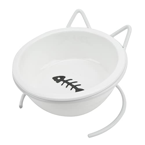Katzenfutter und Wasserschüssel Set, Keramik Erhöhte Katze Kleine Hundeschalen Erhöhte Hundeberken Katzenschalen für Innenkatzen Katzenschale mit Erhöhtem Metallständer für Haustiere Katzen Hunde Katzenfutter und Wasserschüssel Set, Keramik Erhöhte Katze Kleine Hundeschalen Erhöhte Hundeberken Katzenschalen für Innenkatzen Katzenschale mit Erhöhtem Metallständer für Haustiere Katzen Hunde von Brrnoo