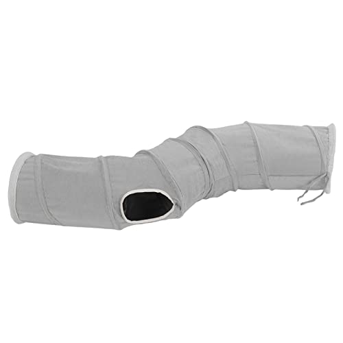 Katzentunnel, Faltbare Interaktive Spielzeuglabyrinth Cat House Hasen -Tunnel für Kaninchen Kaninchen -Tunnel S Form Cat Play Tube Spielzeug mit Hängenden Ball für Katzen, Welpen, Kitty, Kätzchen, von Brrnoo