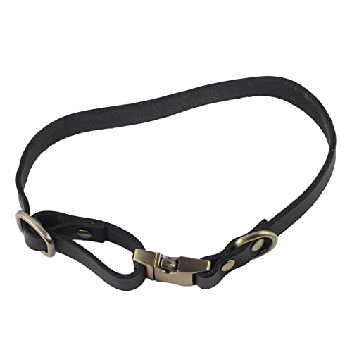 Lederhundkragen für Kleine Hunde, Weiche, Atmungsaktive Gepolsterte Leder -Haustierkragen Weich (M) von Brrnoo