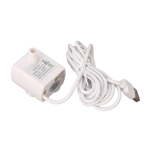 Leise Wasserbrunnenpumpe für Haustiere, USB-betriebene Wasserspenderpumpe für Katzen mit Einstellbarer Steuerung, und zu Reinigen, Wasserbrunnenpumpe Leise Wasserbrunnenpumpe für Haustiere, USB-betriebene Wasserspenderpumpe für Katzen mit Einstellbarer Steuerung, und zu Reinigen, Wasserbrunnenpumpe von Brrnoo