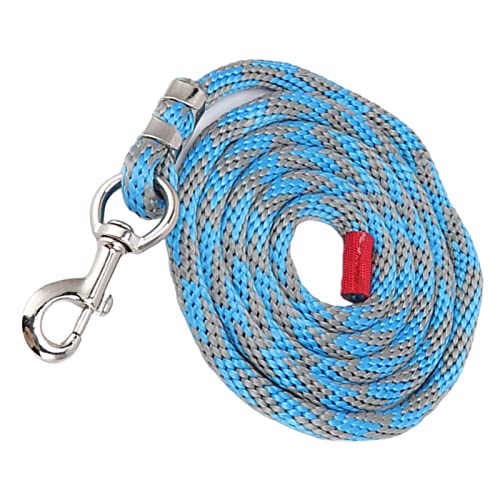 Pferdeseil, Nylon Pferdseil Pferde Halfter und Bleiseil -Bleiseile für Pferde Horse Traction Seil für Viehstierpferd -Training 6,6 Fuß Lang (Blau grau) von Brrnoo
