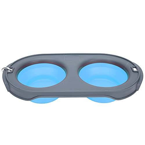 Travel Dog Bowls, Faltbare Doppelte Haustiernahrung Wasserkostfütze Faltbare Hundeschale Tragbare Hundeschale Tragbare Haustierklappschale für Haustier Gehen, Reisen, Wandern, Campen, 11.3x5,9x2,6in Travel Dog Bowls, Faltbare Doppelte Haustiernahrung Wasserkostfütze Faltbare Hundeschale Tragbare Hundeschale Tragbare Haustierklappschale für Haustier Gehen, Reisen, Wandern, Campen, 11.3x5,9x2,6in von Brrnoo