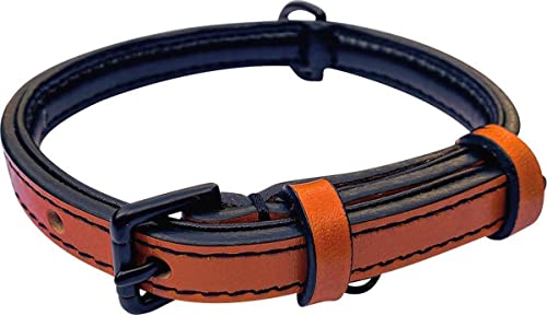 Brute Strength Hundehalsband aus Leder - Orange - S - 26-33 cm von Brute Strength