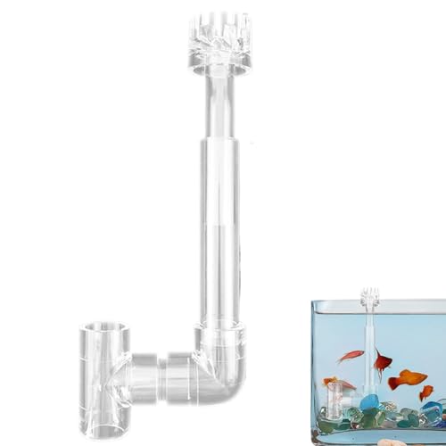 Aquarium-Öl-Skimmer, transparenter Acrylölentferner, Protein-Schwimmkorb mit Rohr, effizienter Filter für Fischtank, Keeps Water Clean & Clear. von Bsbkoj