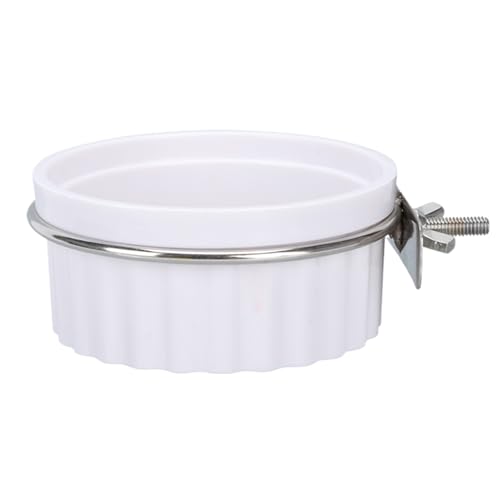 Bird Feeder, Parrot Water Dispenser, 5.12x3.94in No Spill Food Container, Portable Easy Refill Design, Parakeet Cage Bowl for Cockatiel, Conure, Finch, Macaw Cage Use von Bsbkoj