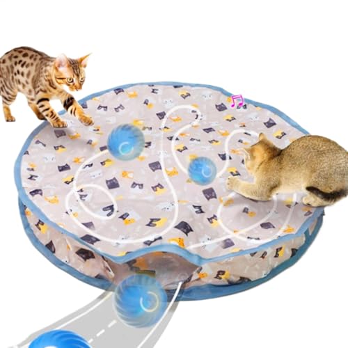 Bsbkoj Cat Play Mat, USB Automatic Toy with 3 Modes, Fast Rolling in Pouch, 8.66x2.36x3.15 Inches, Interactive Kitten Game, Fun Pet Accessory for Festivals & Birthdays Bsbkoj Cat Play Mat, USB Automatic Toy with 3 Modes, Fast Rolling in Pouch, 8.66x2.36x3.15 Inches, Interactive Kitten Game, Fun Pet Accessory for Festivals & Birthdays von Bsbkoj